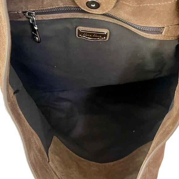 Miu Miu Two Tone Suede Shopper Tote Brown Authentic - Picture 4 of 8